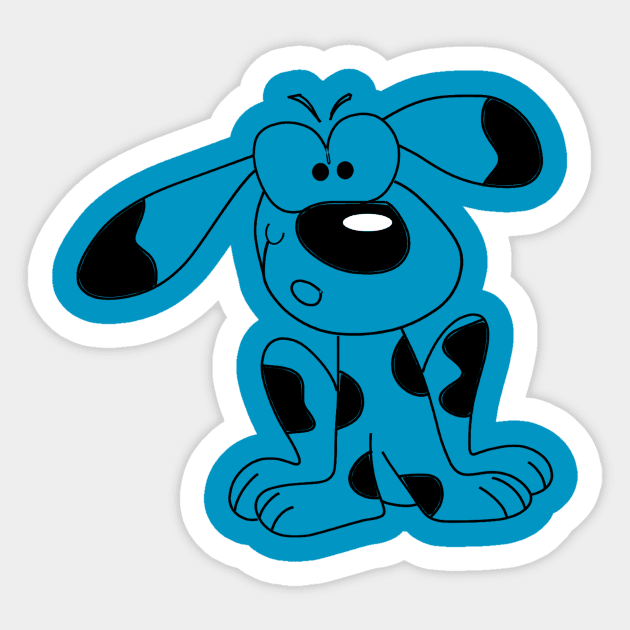 Spot the dog Sticker by andersonartstudio